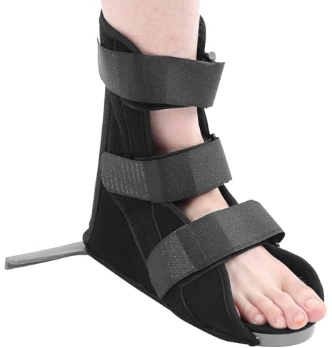 Ortopedisk startspärr Stretchstövel, hård plantar fasciit nattskena för stukningar Tendonitis Post-Op Gips och skadeskydd Frakturåterställning,Bottom plate length 29CM