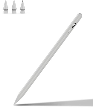 MEKO Stift 2. Generation mit Magnetische Kabellose Schnellaufladung für iPad Pro 12,9'' 3-6/11'' 1-4/Air 4/5./Mini 6. Hellgrau