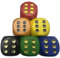 6 Stück Holzwürfel Groß Große würfel 30mm - Hölzerne Dice Große D6 Natürlich Holz Spielwürfel(Farbe