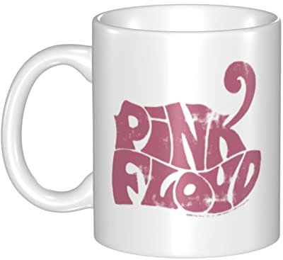 EZKYZTLW Pink Rainbow Floyd Ceramic Coffee Mug Tea Cup Tea Mug Cup for a Mom or Dad 11 OZ