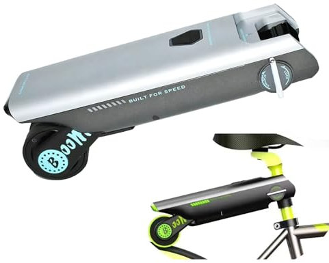 Bicycle Booster, Speedy Setup Electric Bike Conversion Kit with 6 Seat post Adapter, Display battery level, Maximum speed 25km/h, App Control, for Mountain Bike and Road Bike