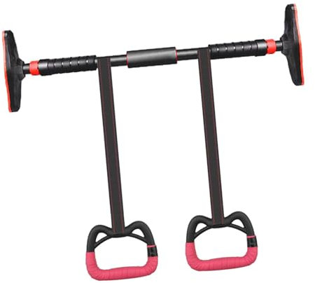 F Fityle Klimmzugstange für den Türrahmen, stabile Klimmzugstange für den Innenbereich mit hängenden Ringen, Heimübungstür, Reckstange für Kinder, 120cm bis 160cm