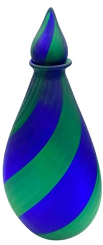 Flasche FILIGRANA Blau Grün aus Muranoglas