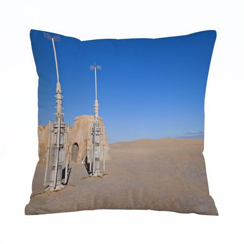 ERRTU Kissenbezug 50x50 cm,Der Yumen-Pass in China,Dekokissen Kissenbezüge Deko Kissen Bezug Wohnzimmer Zierkissen für Sofa Stuhl Bett Garten