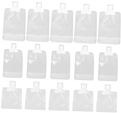VICASKY 15stücke Nachfüllbeutel Auslaufsicher für Shampoo Duschgel Lotion Reise-kosmetiktasche Wiederverwendbare Quetschbeutel für Handseife Gesichtscreme Pflegeprodukte Leicht