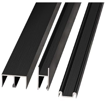 Rail de porte en verre de 8 mm pour un usage résidentiel et commercial – Matériel durable et polyvalent pour portes coulissantes en verre