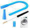 Kit de nettoyage pour tuyau d'aération de sèche-linge, brosse à dépoussiérage pour tuyau d'aspirateur flexible pour lave-linge et sèche-linge, nettoyage à sec