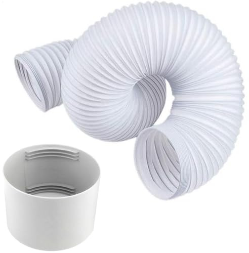 150mm3m Abluftschlauch,Klimaanlage Schlauch Verlängerung,Tragbarer Klimaanlage Schlauchs,PVC Abluftschlauch Klimaanlagens,Abluft-Schlauchs Klimagerät, Flexschlauch Flexrohr Abluftrohr(with Adapter)