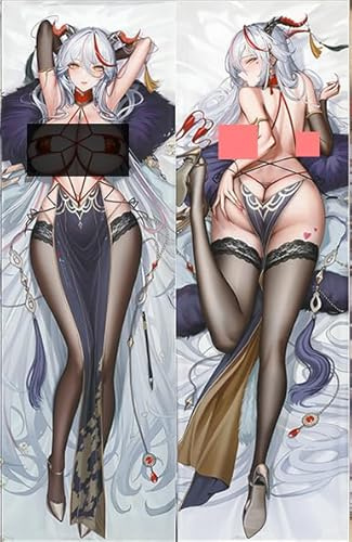 RuiHao Anime Kissenbezug Manga Kissenhülle Für Cute Girl,Anime Pillowcase Digitaler Doppelseitiger Druck Kissenbezug,Seitenschläferkissen Bezug,Bedding Umarmungskissen Bezu,2WT-60x180CM