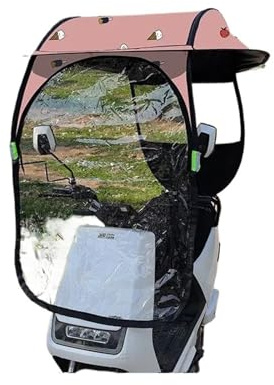 Elektrisches Fahrraddach, abnehmbar, transparent, Regenschirm, Fahrradschuppen, Motorrad-Sonnenschutz, Batterie, Auto, Sonne, Regen, Windschutzscheibe(Color 02)