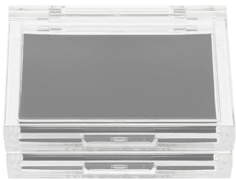 BATHVEVE 2 Stück Magnetisches Make Up mit Transparentem Deckel Leere Lidschatten und Rouge Palette aus As Material Magnetischer Kosmetik Organizer für Reisen und Alltag