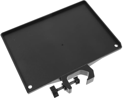 Hemobllo Mikrofonhalter mit Ablage für Mikrofonstative Klemmablage aus Kunststoff Tablett für Mikrofonstativ für Live-übertragungen und Aufnahmen
