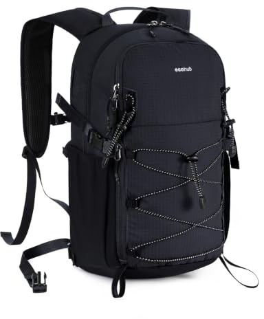ECOHUB 20L Leichter Atmungsaktiver Wanderrucksack mit Vielen Fächern | Dieser Wanderrucksack ist Unisex, Ein Reißfester mit Verstärkten Nähten und SBS-Reißverschlüssen für Wandern, Bergsteigen