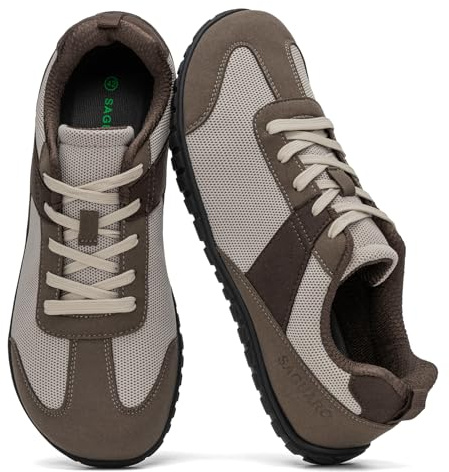 SAGUARO Scarpe Minimaliste Uomo Sneakers Barefoot Traspiranti con Pianta Larga, 39-48EU