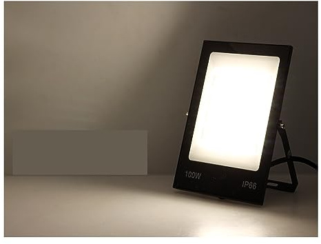 LED projecteur 50W 100W 200W extérieur étanche réflecteur lampadaire jardin paysage éclairage Garage de jardin(Natural 4000K,100W)