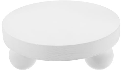 LIFKICH Wooden Photography Props Stool Mini round Bench for Newborn 100-day and Full-moon Celebrations with Convenient Storage