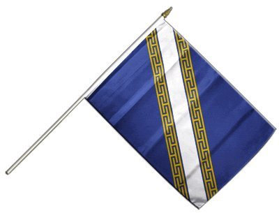 Digni® Drapeau France Champagne-Ardenne sur hampe