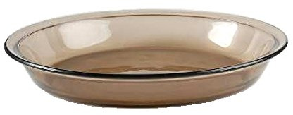Corning Ware / Pyrex Fireside Amber Pie Serving Plate ( 9 Dia ) ( 209 )