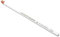 Bleistift dermatografica 7600 Mitsubishi weiß N 1 Bleistift-Leder Kunststoff Metall Glas