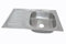 Fregadero cocina 1 seno pequeño con desagüe, Fregadero acero inoxidable 304 0,8MM, Fregadero inox 80*50