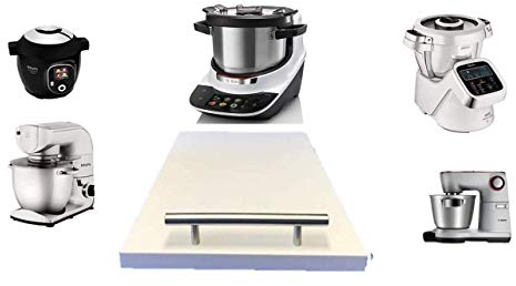 Krups Prep&Cook HP5031 Multifunktions-Küchenmaschine ice white wir liefern das Gleitbrett 40x30x2 cm