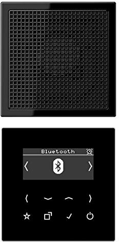 Jung DABLS1BTSW Smart Radio DAB+ mit Bluetooth-Set Mono Schwarz Serie LS