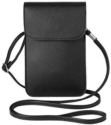 Damen-Umhängetasche, durchsichtiges Fenster, Schultertasche, für iPhone Air, iPhone 17 Pro, 16, 15, 14, 13, 12 Pro, 11 Pro Max, XS Max, Samsung Galaxy S25, A15, A54, Google Pixel 10, 9, 8, 7, 6