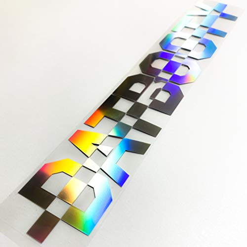 Datbooty Aufkleber 55cm für Ihre Heckscheibe, New Holo Slick Oil Sticker Regenbogeneffekt Cartuning Design Style