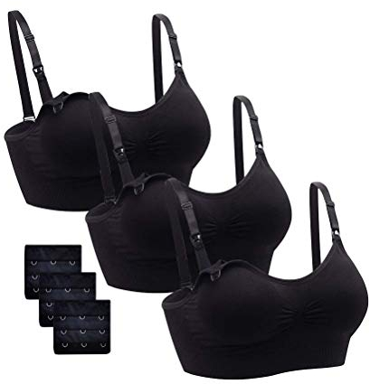 Cimary Soutiens-Gorge sans Couture de Soutien-Gorge de maternité de Soutien-Gorge d'infirmière rallonges de Soutien-Gorge inclues (Lot de 3 / Lot de 4)