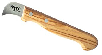 HOT! Kitchenware Coltello per Castagne con Manico in Legno d'ulivo, Made in Italy