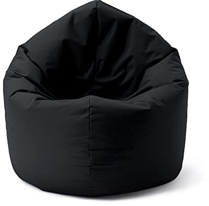 Lumaland Sitzsack Drops: runder Sitzsack (300 L) mit 2-in-1-Funktion für bequemes Sitzen & Liegen | Der Doppelagent für Relax-Momente in- & Outdoor I Mit anpassungsfähiger EPS-Füllung | Ø 120 x 75 cm