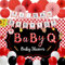 BBQ Baby Shower Decorations Barbecue Party Paper Supplies BBQ Banner Decorations with Red Picnic Theme Party Backdrop Set for Birthday Party Decorations