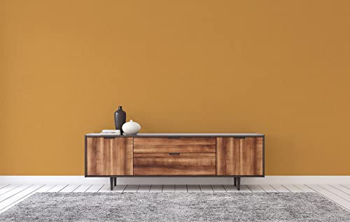 WTD Papier peint uni M1-No.3499 Papier peint intissé Jaune uni