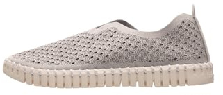 Ilse Jacobsen HORNBÆK | Flache Damen-Schuhe | Slip-On Sneaker mit Recyceltem Mikrofaser-Material und Rutschfester Natur-Gummisohle | Tulip3275 | Leicht Atmungsaktiv Umweltfreundlich