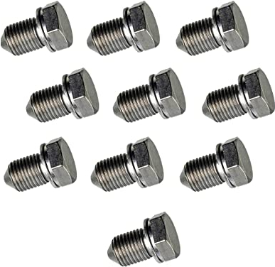 10 x Ölablassschraube M14x1,5mm inkl.Dichring Länge kompatibel mit N90813201 N90813202 mit