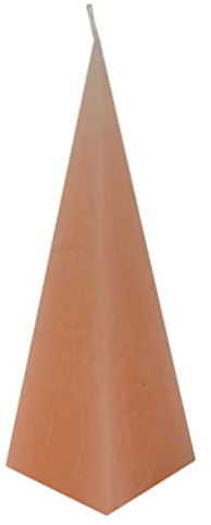 Duftkerze Kerze in Pyramidenform Rustik Lachs mit Duft Mango Papaya 230 mm