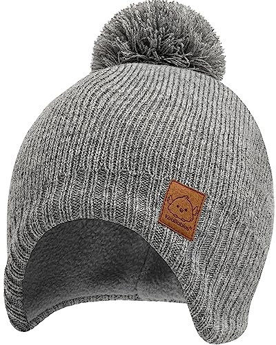 Baby Mütze, Baby Mützen für Baby Jungen, Mädchen - Wintermütze Baby Neugeborene, Beanie Kinder, Babymütze Jungen, Baby Mütze Mädchen, Mütze Kinder, Säuglings-Hut, Beanie Mützen Kinder (Gray)