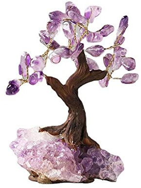 10 Cm Naturel Cristal Améthyste Grappe Arbre De Vie Quartz Spécimen Pierre Chanceux Maison Chambre Décoration 1 Pcs,améthyste