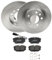 RIDEX 3405B1543 Bremsenset Hinten 280,0mm - Bremsen Set mit Bremsscheiben und Bremsbeläge Satz