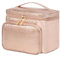 Makeup Bag Organizer,Travel Makeup Bags for Women, Rose Gold, L