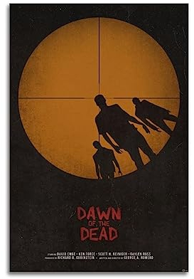 Dawn of the Dead Poster, dekoratives Gemälde, Leinwand-Wandposter und Kunstdruck, modernes Familienschlafzimmer-Dekor-Poster, 30 x 45 cm