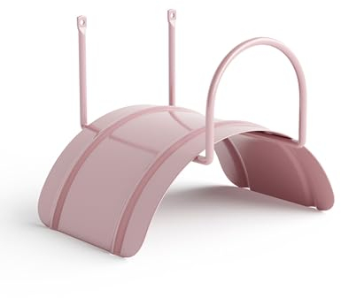 LIVLIG Soporte de Manguera de Pared, Colgador de Manguera de jardín de Acero, Soporte de Manguera para mangueras de jardín de 1/2 hasta 30m, Color: Rosa
