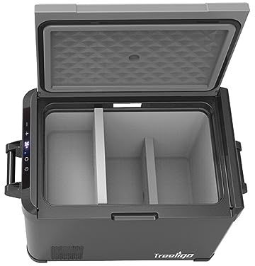 ZCBYBT Car Refrigerators DC12/24V Compressor Fridge -18°C~10°C Camping Fridge, for Camping,Travel and Road Trip,50L