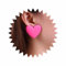 Inateannal Orecchini Vintage A Cuore Rosa In Resina - Grande Amore Pendenti Colore Caramella Acrilico - Gioielli Per Donne E Ragazze
