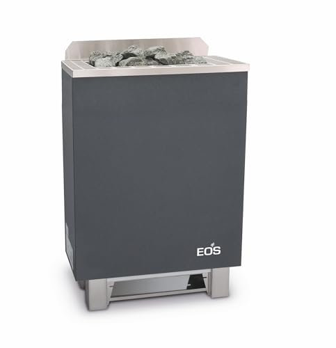 Eos Gracil 7,5 kW finnischer Saunaofen Elektrischer Standofen Anthrazit-Perleffekt