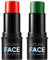 KARLOR Juego de pintura corporal, 2 unidades, color rojo y verde, base de aceite, lápiz cremoso de larga duración, para el cuerpo, para Halloween, fiestas de carnaval (rojo y verde)