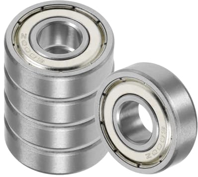 Kozelo 5 Stück 6000ZZ Kugellager 10x26x8mm Chromstahl Rillenkugellager | Doppelt abgedichtete, Für Maschinenanwendungen, Industrielle Ausrüstung