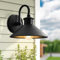 GVOREE Schwanenhals Industrial Wandlampe,Schwarze Außen Vintage Metal Wandbeleuchtung,für Veranda,Hof, Garage,Bauernhof,Innen(Ohne E27 Glühbirne)1Pcs