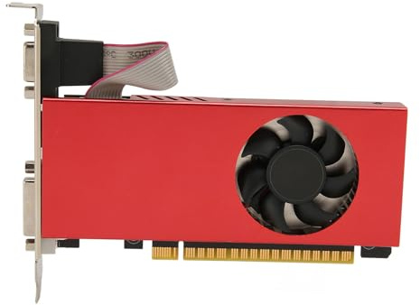 Yanmis GT740 Grafikkarte, 128Bit GDDR5 993/1250MHz PCI Express 3.0 Gaming GPU Grafikkarte, HDMI DVI mit Lüfter für Büro- und PC-Gaming