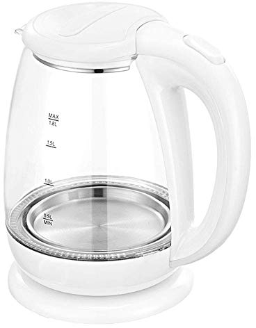 YSACJFD 8L Glass Kettle,1800W Water Kettle with Illuminated Led, Cordless Water Boiler with Stainless Steel Inner Lid & Base,Fast Boil Auto-Off & Boil-Dry Protection